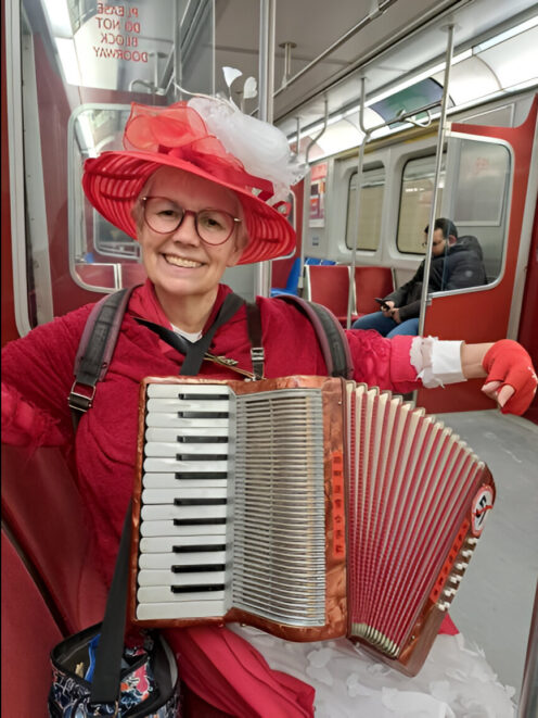 Die Frau, die in Hostels lebt